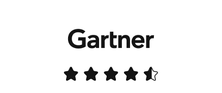 Gartner Peer Insights: rated 4.5 out of 5